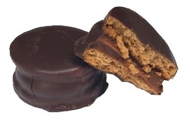 Alfajor de chocolate. Sin TACC, Sin Gluten, Gluten Free. 180grs.